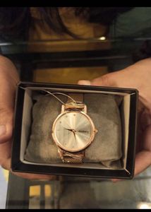 DressBerry Gold Mesh Watch