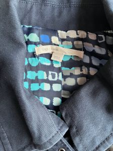 Navy Blue Double-Breasted Coat