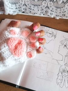 Crochet Cat Paw Gloves