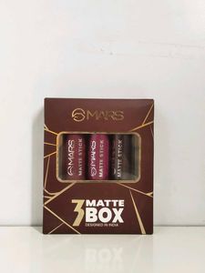 Mars Matte Lipsticks Box | Set of 3