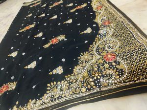 Very Beautiful 🤩 Black Saree 🖤🖤