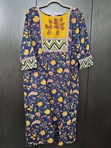 Floral Print Kurta