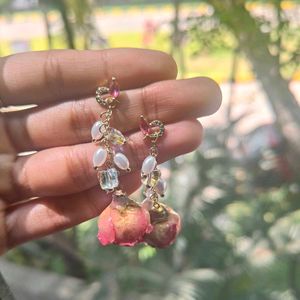 Rose Flower Earrings