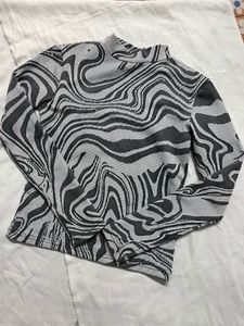 Funky Zebra Print Top