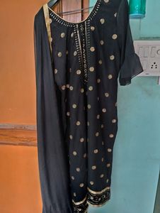 Black Sharara Set