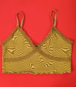 Abstract Print Lacey Top