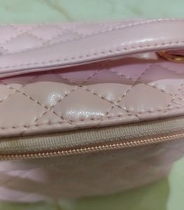 Mac Quilted Vanity Bag - Baby Pink