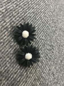 Black Sunflower Earring