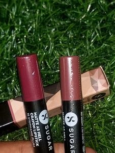 Two Sugar Matte As Hell Crayon Lipstick &amp;1sharpner