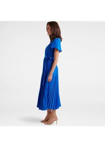 Forever New Maura Short Sleeve PleatedNWTMidi Dres