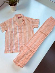 Peach Pajama Set