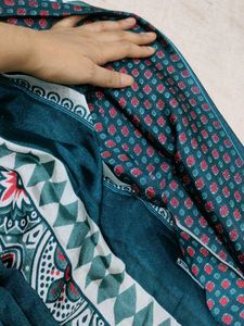 Elegant Teal Saree