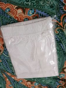 White Cotton Palazzo Pant