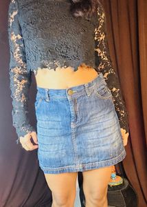 Mini Denim Skirt