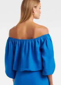 Forever New Puff Sleeves Crop Top