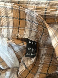 SHEIN PLAID HIGHWAIST TROUSER