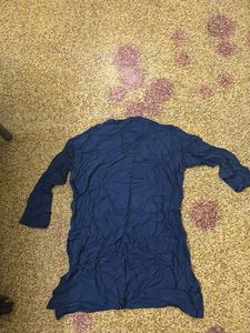 Blue Cotton kurta