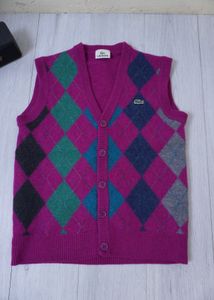 Lacoste Argyle Sweater Vest
