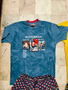 Blue &amp; Yellow Mustard Boys T Shirt