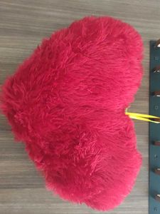 Red Heart Furr Pillow
