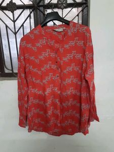 Stylish Red Printed Top
