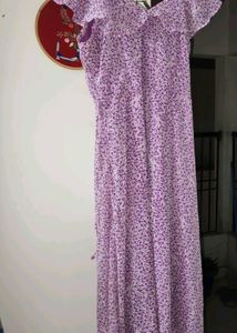 Floral Purple Maxi Dress