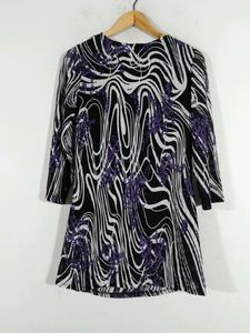 Black Printed Western Dress (Women&#39;s)