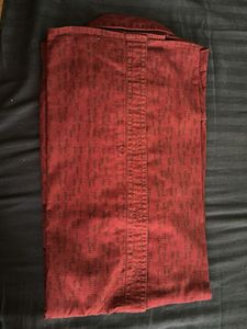 Maroon Patterned Shirt
