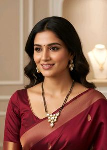 Priyaasi Gold-Plated Kundan Mangalsutra with Earri