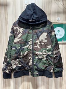 ERA Camouflage Pattern Reversible Hooded Jacket