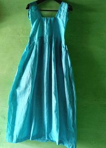 Embroidered Blue &amp; Teal Dress