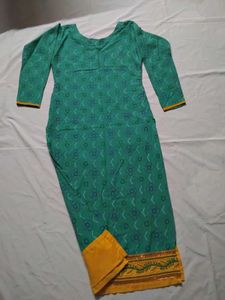 Green Printed Kurti