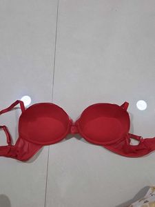 Bright Coral Bra From Paris