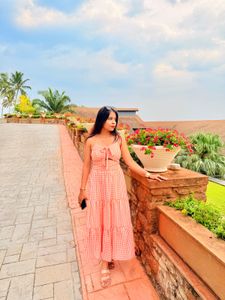 Cute Checkered Two-Piece Set