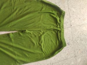 Green Palazzos Super Soft Material Ans Size 36