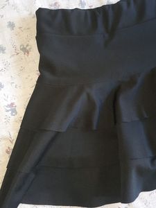 Black Mini Skirt With Layers