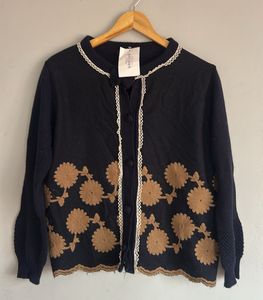 Floral Knit Cardigan