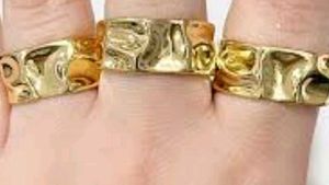 Hammered ring Anti tarnish