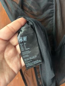 Black Sheer Ruched Bodysuit