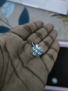 White AD Stone Ring
