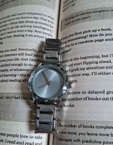 Silver-Tone FastTrack Wristwatch 🌿💌