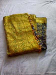 Kanjeevaram Pattu Silk Saree Floral Shining