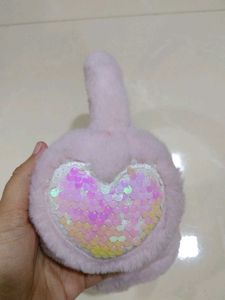 Soft Pink Faux Fur Earmuffs - Winter Warmth