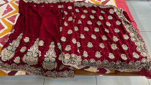 Offr 24hrs Only, Heavy Bridal Embroidery Work Sare