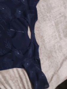 Cute Crop Top Can Be Use As Blouse 💙🪻