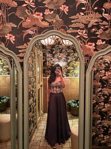 Corset Blouse with Purple pants