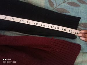 Mahroon Woolen Short Dress