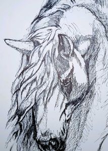 Silent Grace – A Handmade Horse Sketch