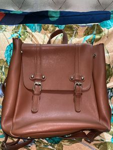 Backpack- Raxine Material- Stitched Good Condn