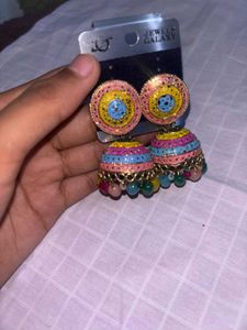 Desi Style Multi Colour Jhumka